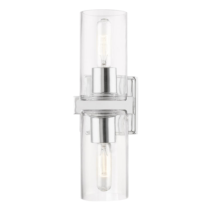 2 Light Polished Chrome Vanity Sconce