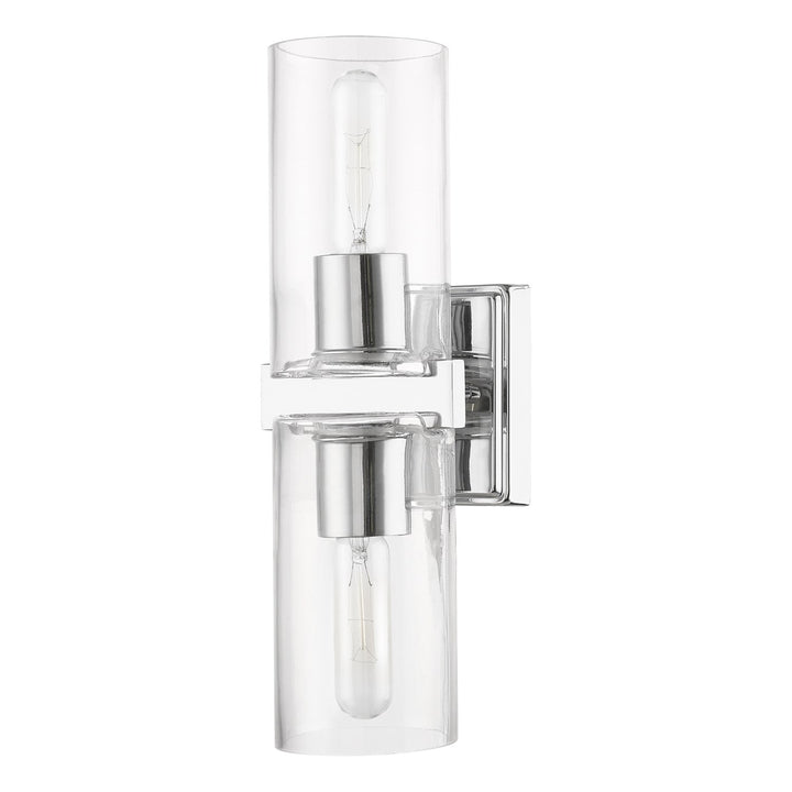2 Light Polished Chrome Vanity Sconce