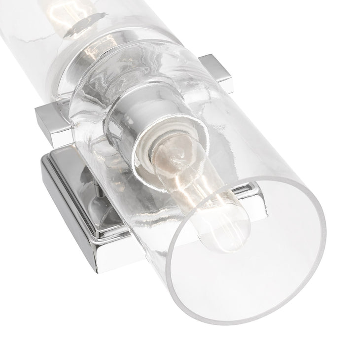 2 Light Polished Chrome Vanity Sconce