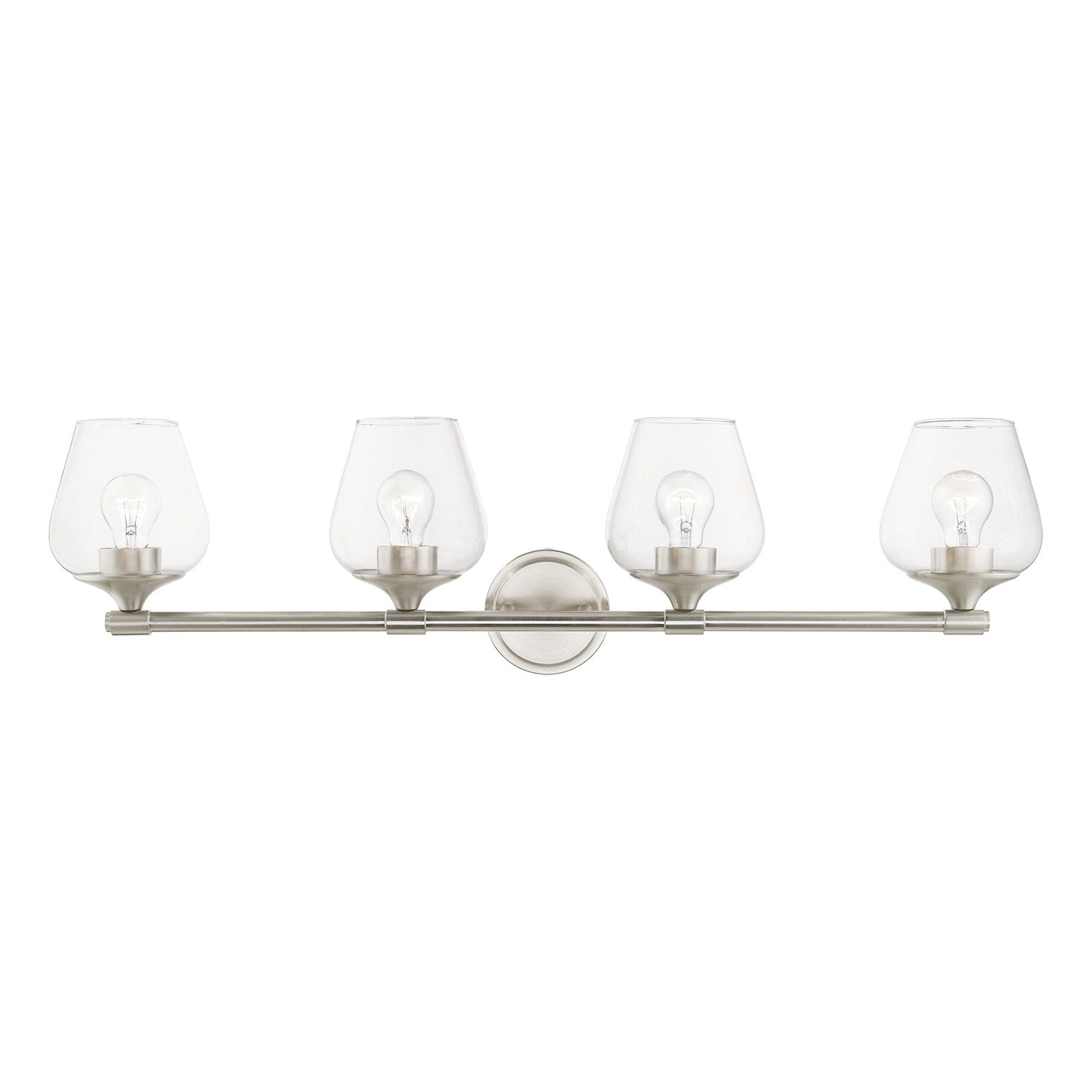 4 Light Brushed Nickel Vanity Sconce by Livex Lighting