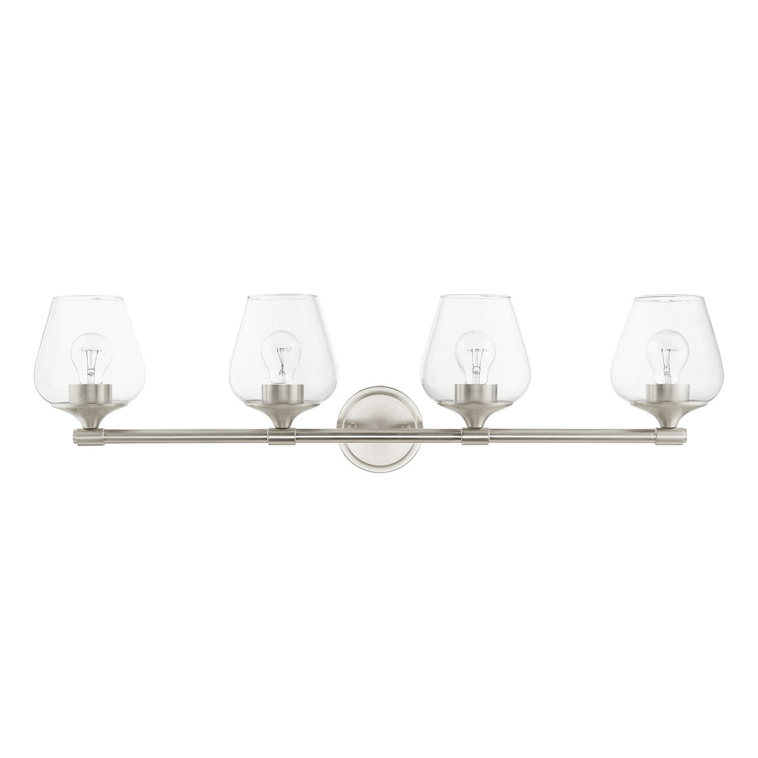 4 Light Brushed Nickel Vanity Sconce