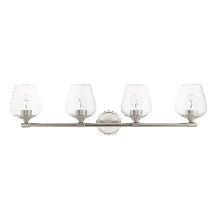 4 Light Brushed Nickel Vanity Sconce
