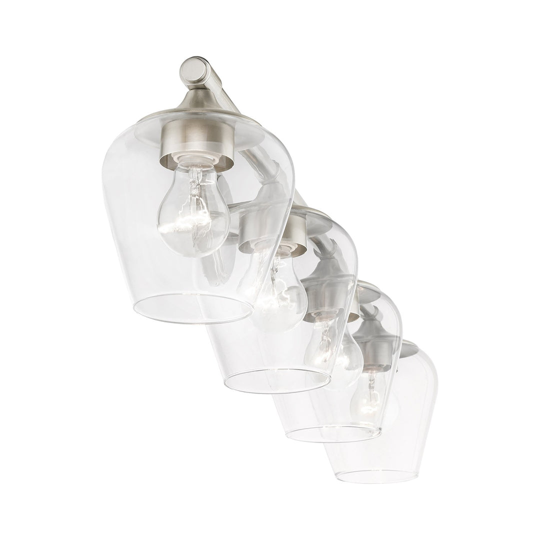 4 Light Brushed Nickel Vanity Sconce