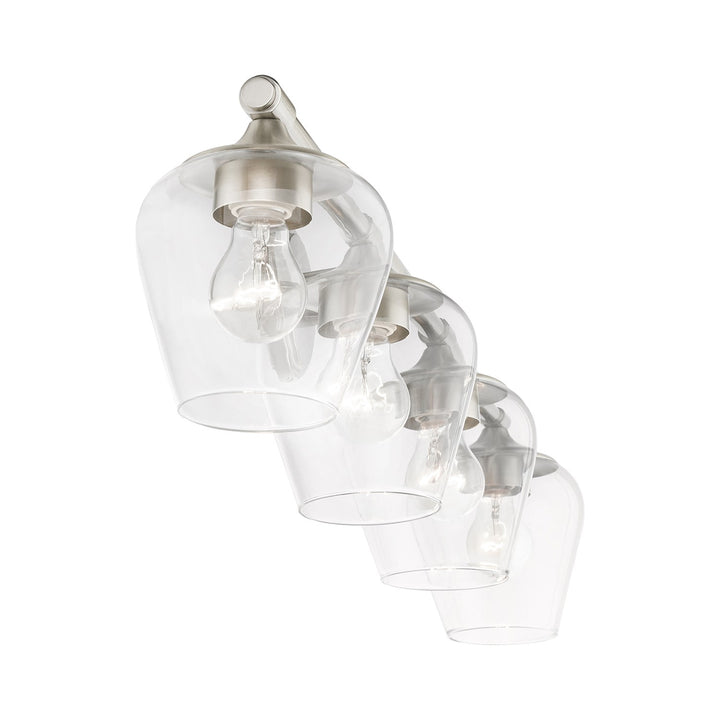 4 Light Brushed Nickel Vanity Sconce