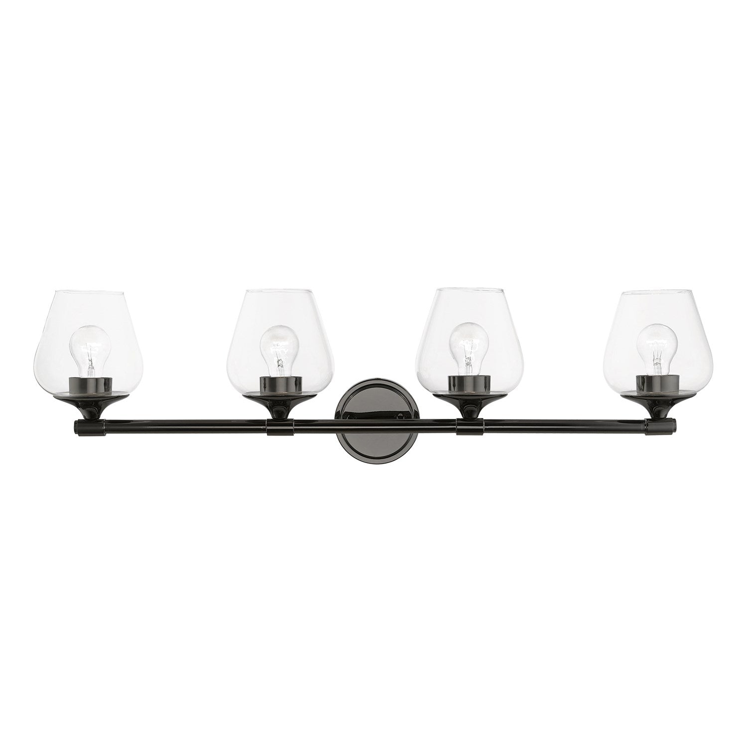 4 Light Black Chrome Vanity Sconce by Livex Lighting