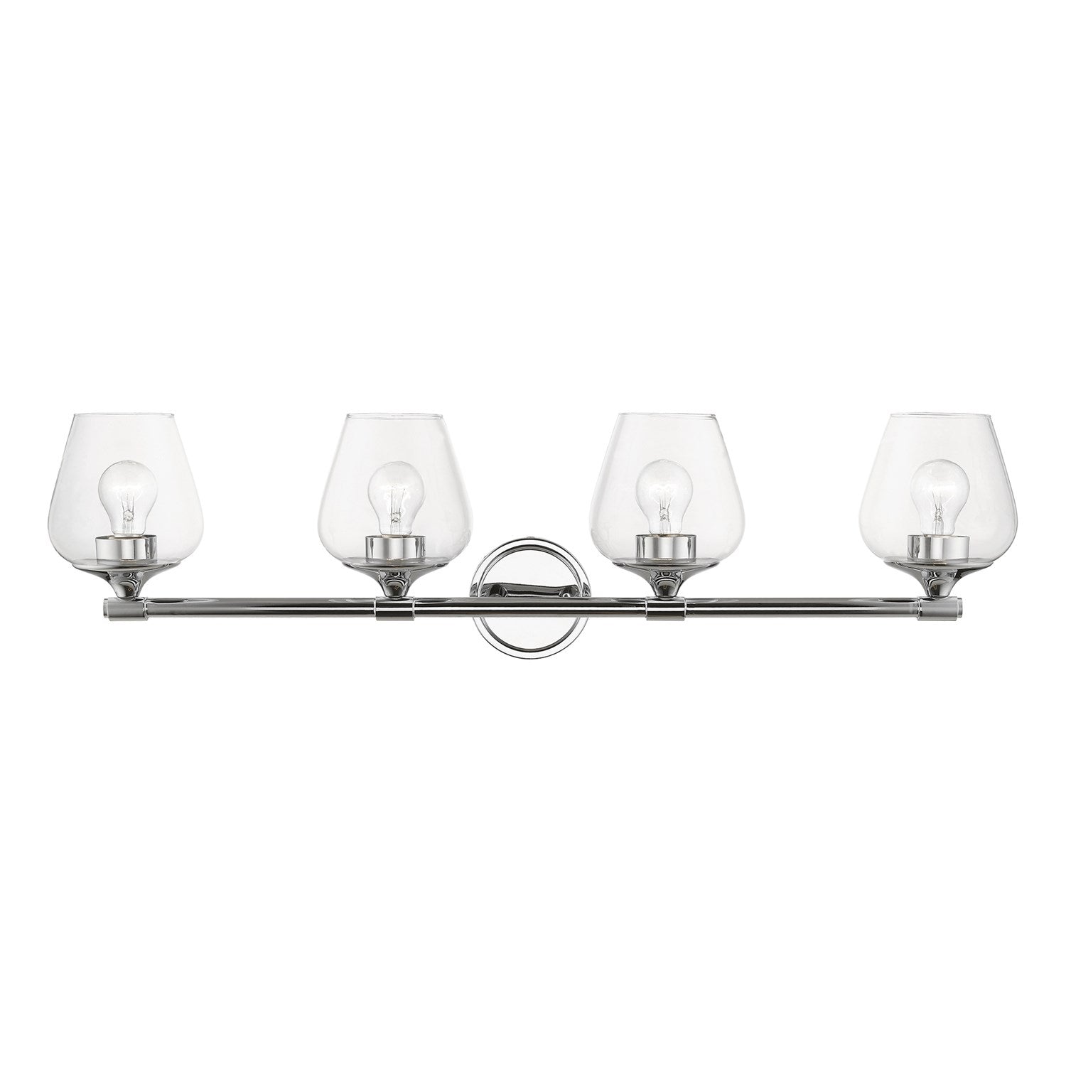 4 Light Polished Chrome Vanity Sconce by Livex Lighting