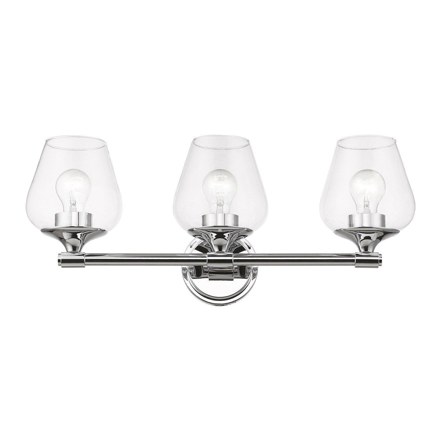 3 Light Polished Chrome Vanity Sconce by Livex Lighting
