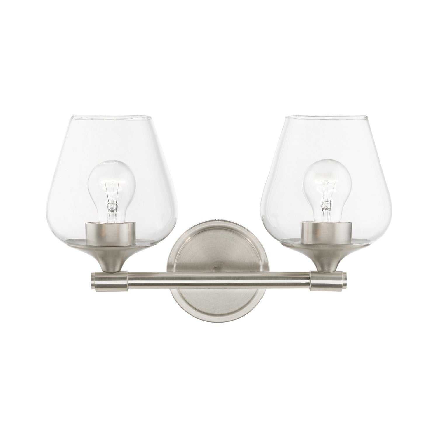 2 Light Brushed Nickel Vanity Sconce by Livex Lighting