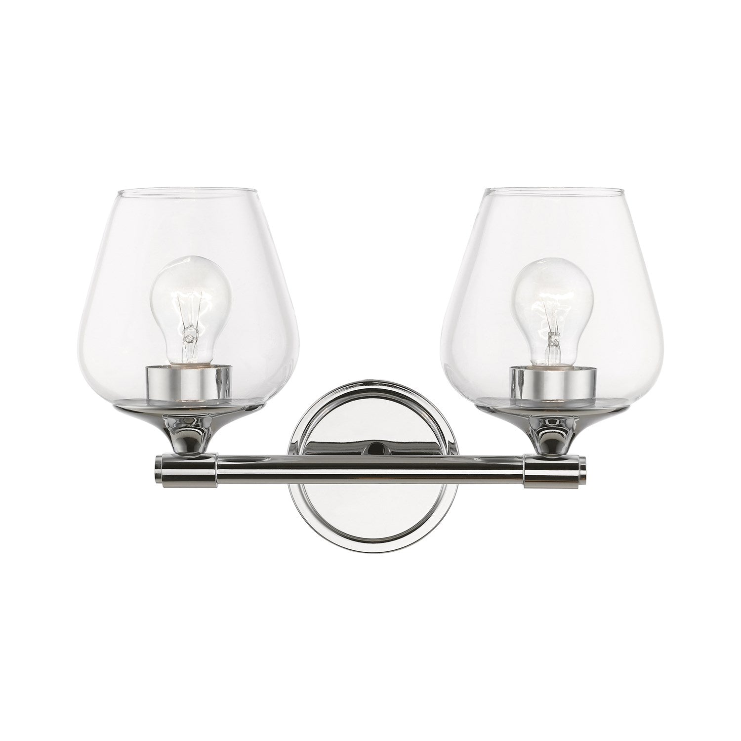 2 Light Polished Chrome Vanity Sconce by Livex Lighting