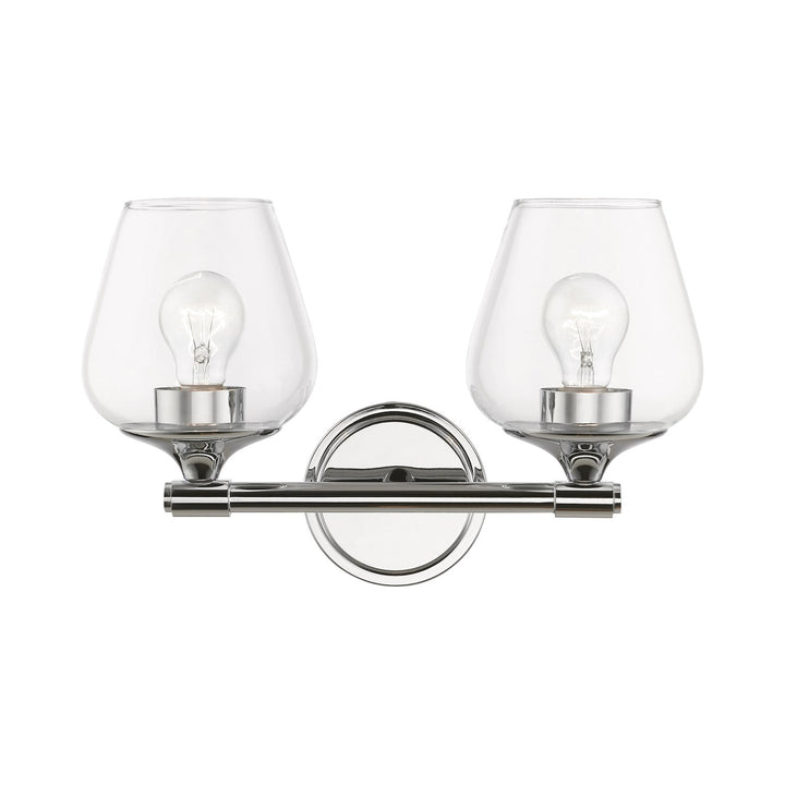 2 Light Polished Chrome Vanity Sconce by Livex Lighting