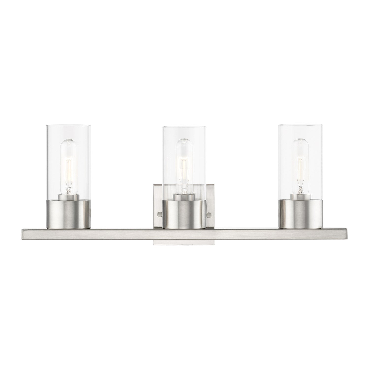 3 Light Brushed Nickel Vanity Sconce by Livex Lighting