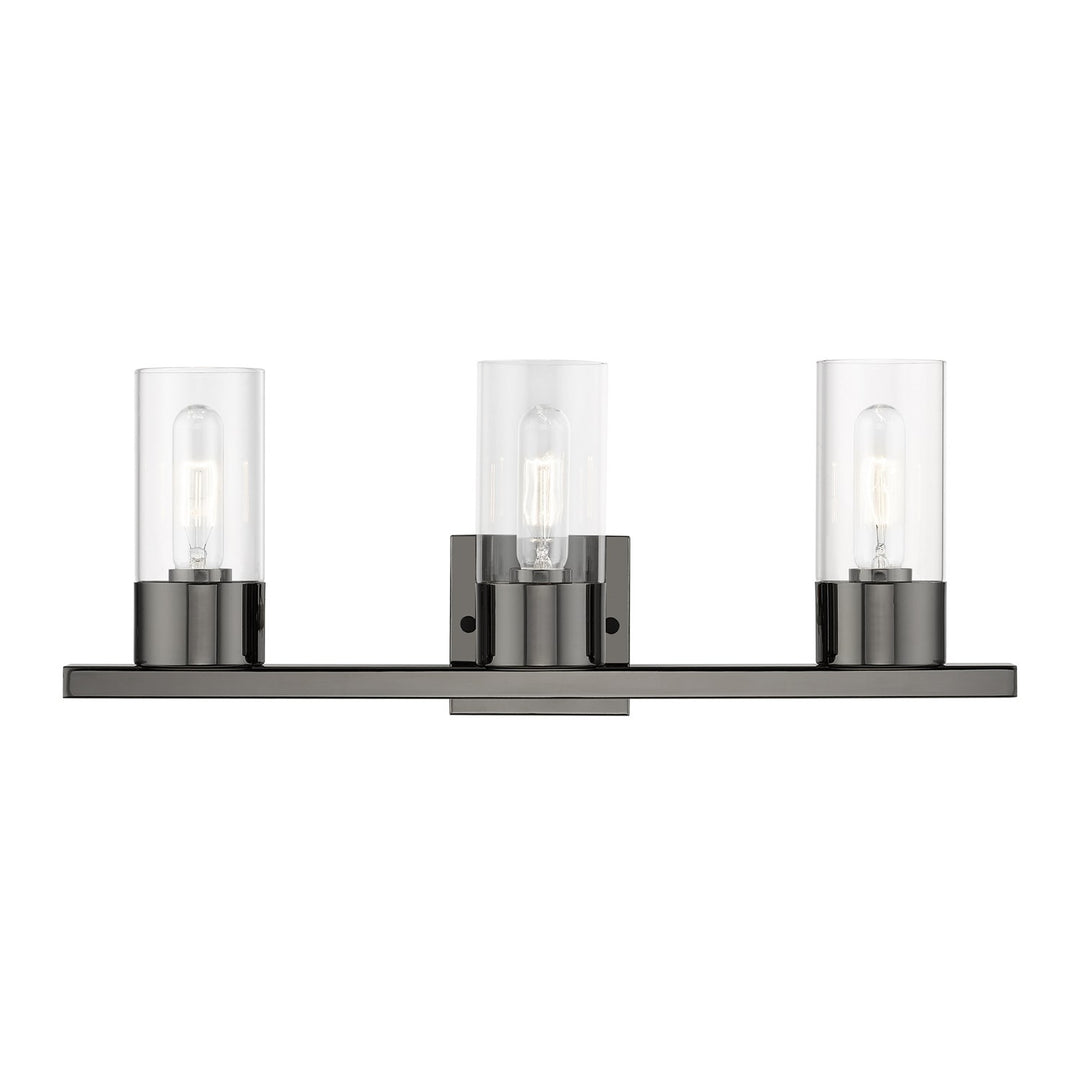 3 Light Black Chrome Vanity Sconce by Livex Lighting