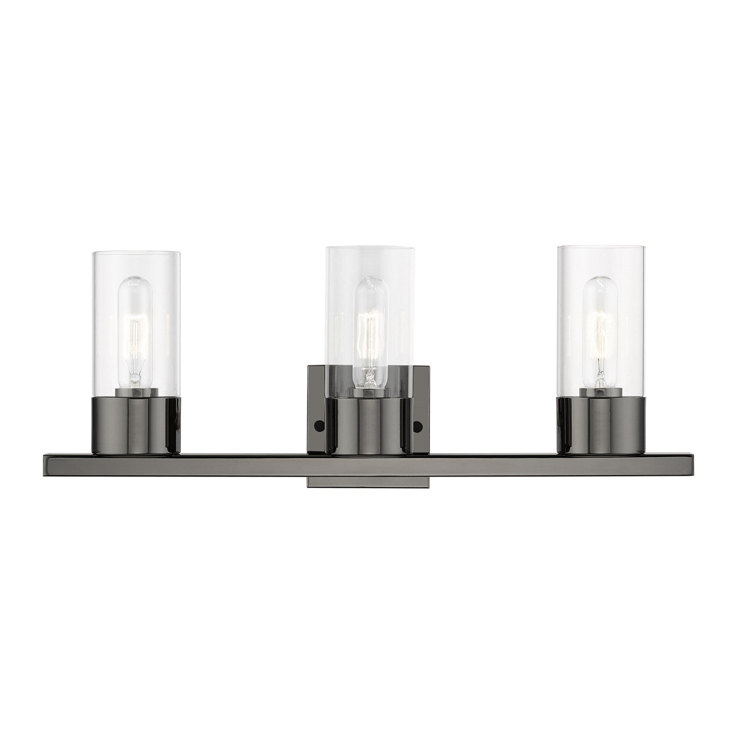 3 Light Black Chrome Vanity Sconce by Livex Lighting