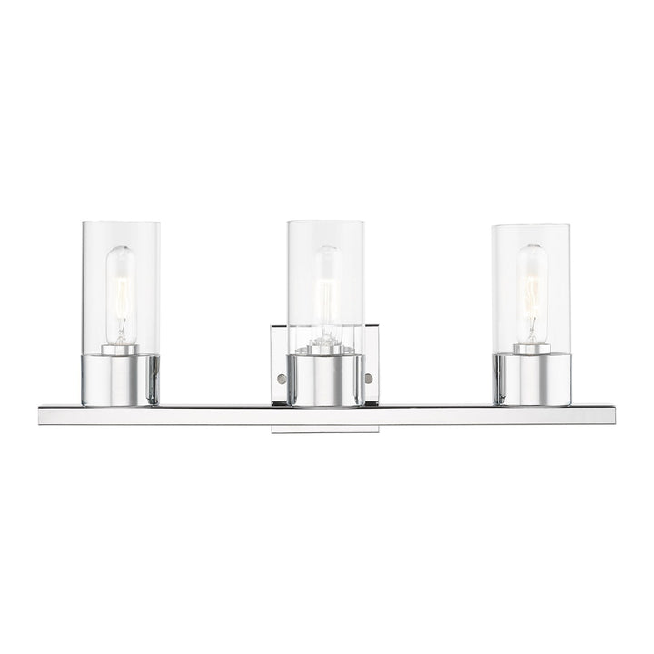 3 Light Polished Chrome Vanity Sconce by Livex Lighting