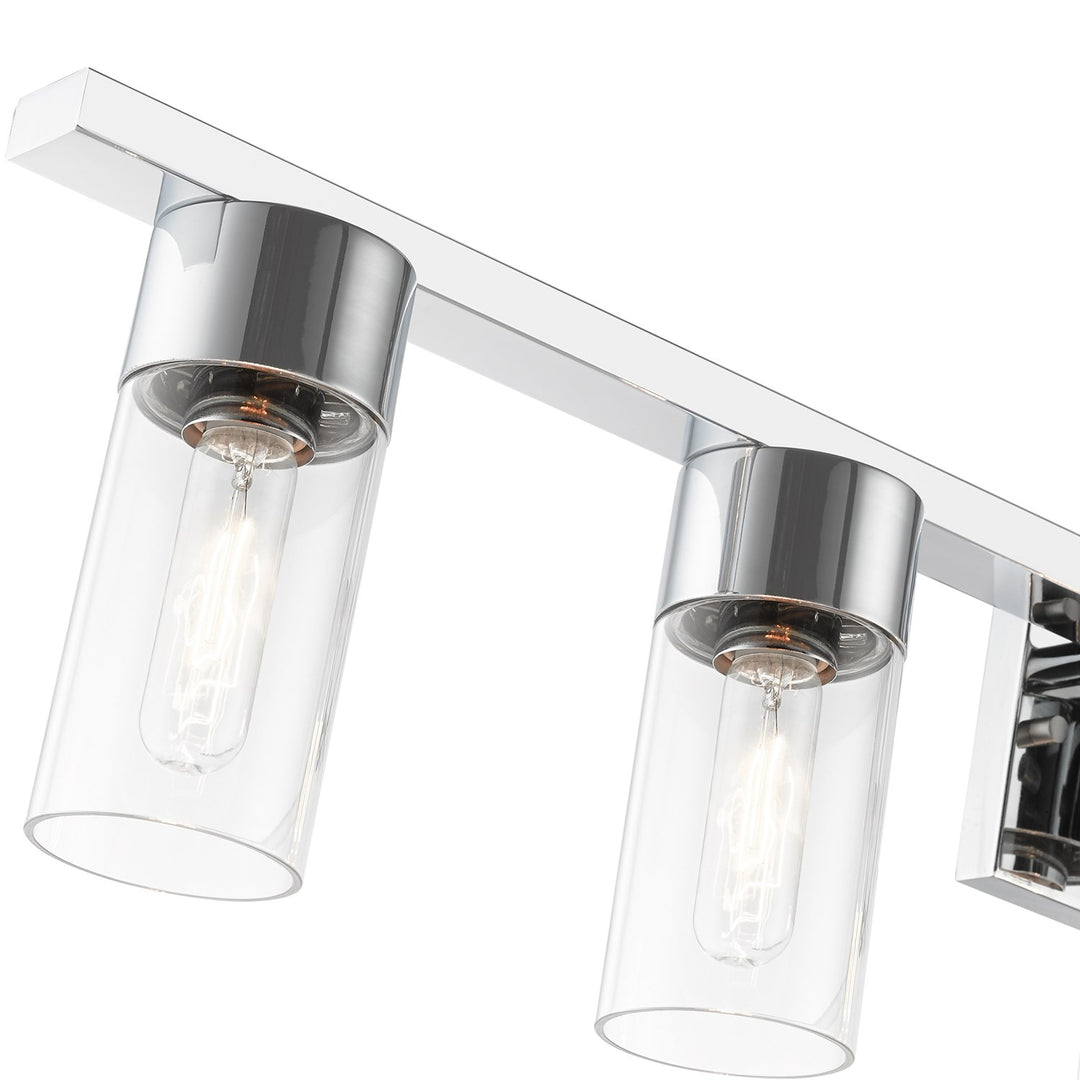 3 Light Polished Chrome Vanity Sconce
