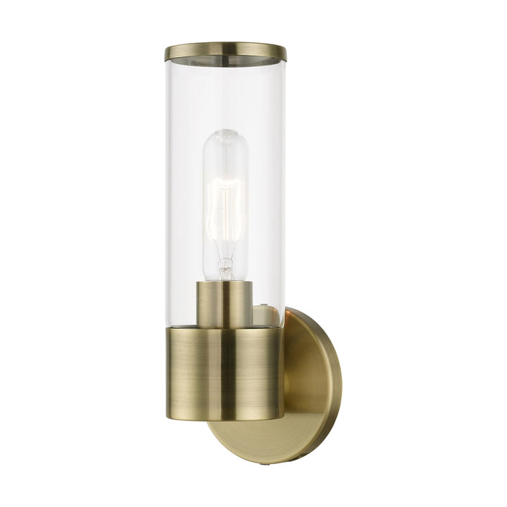 1 Light Antique Brass Ada Single Sconce by Livex Lighting