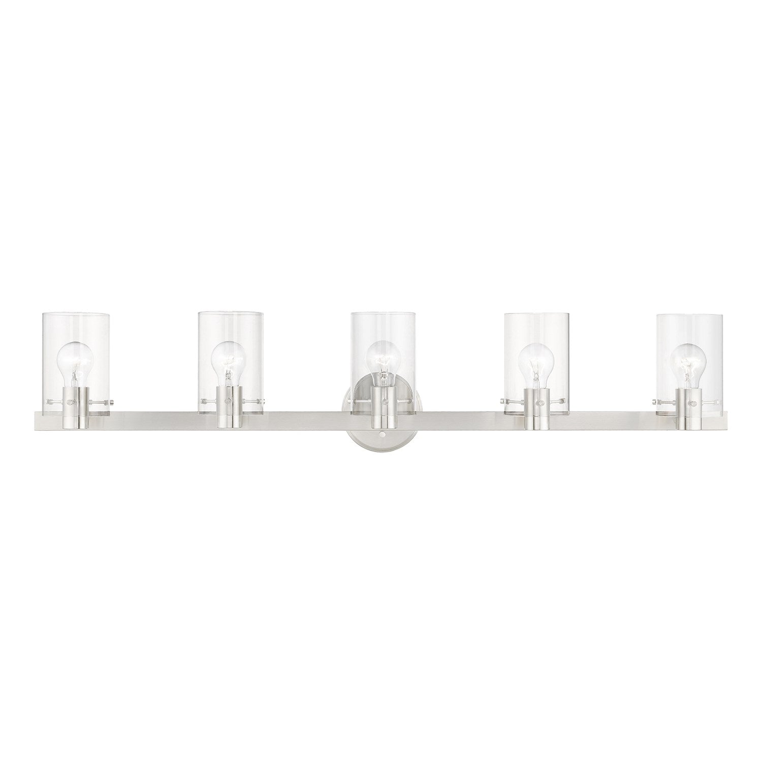 5 Light Brushed Nickel Vanity Sconce by Livex Lighting