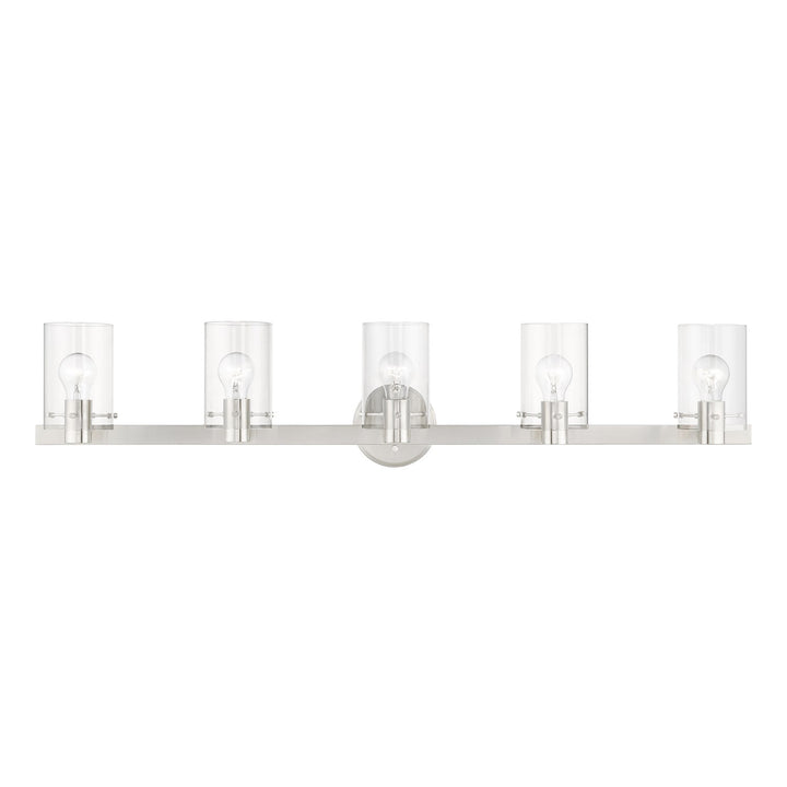 5 Light Brushed Nickel Vanity Sconce by Livex Lighting