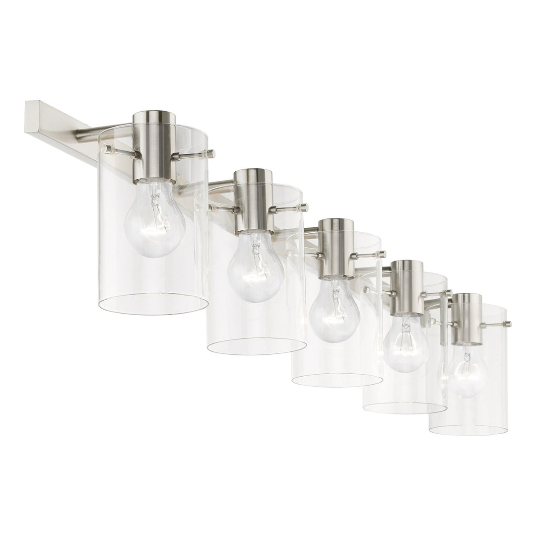 5 Light Brushed Nickel Vanity Sconce