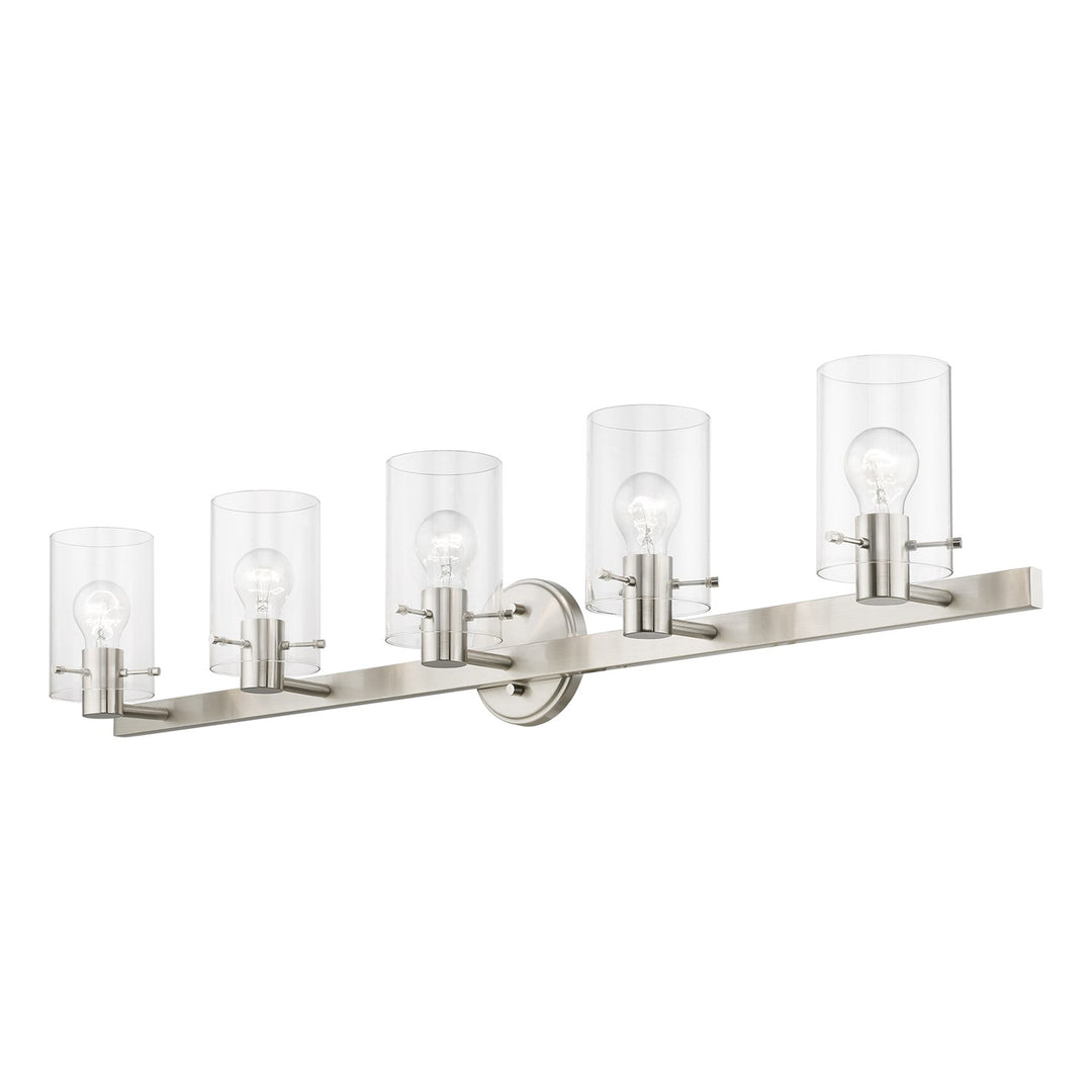 5 Light Brushed Nickel Vanity Sconce