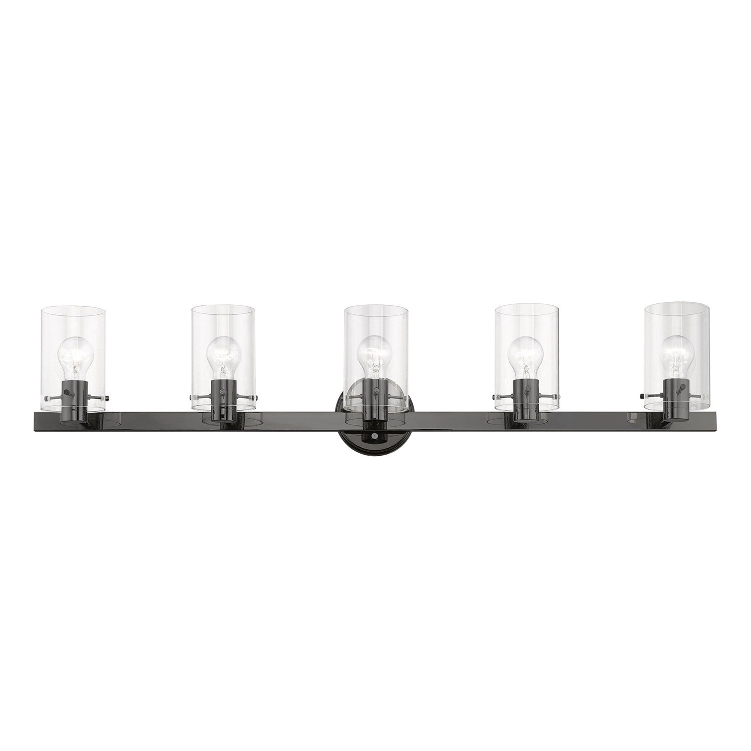 5 Light Black Chrome Vanity Sconce by Livex Lighting