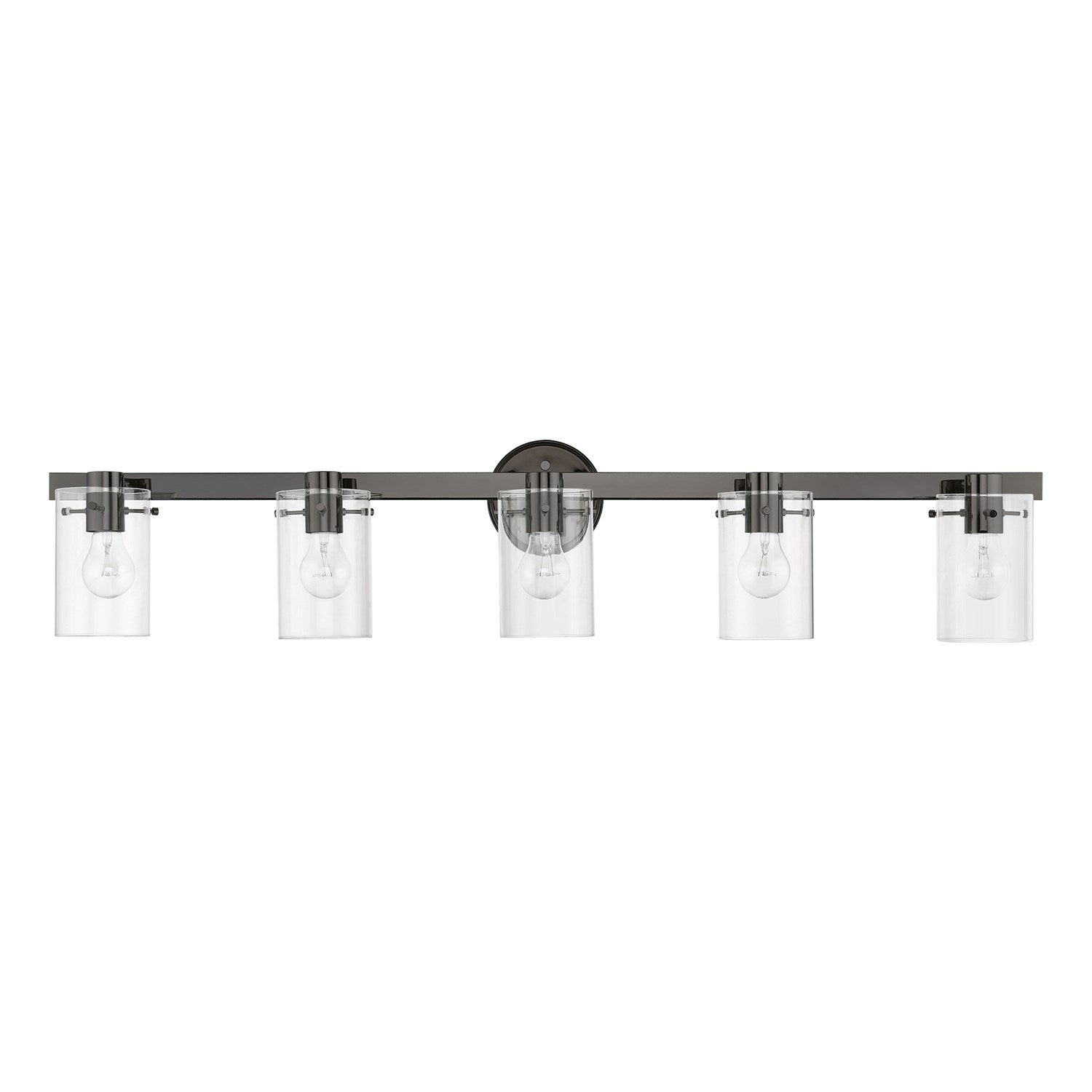 5 Light Black Chrome Vanity Sconce