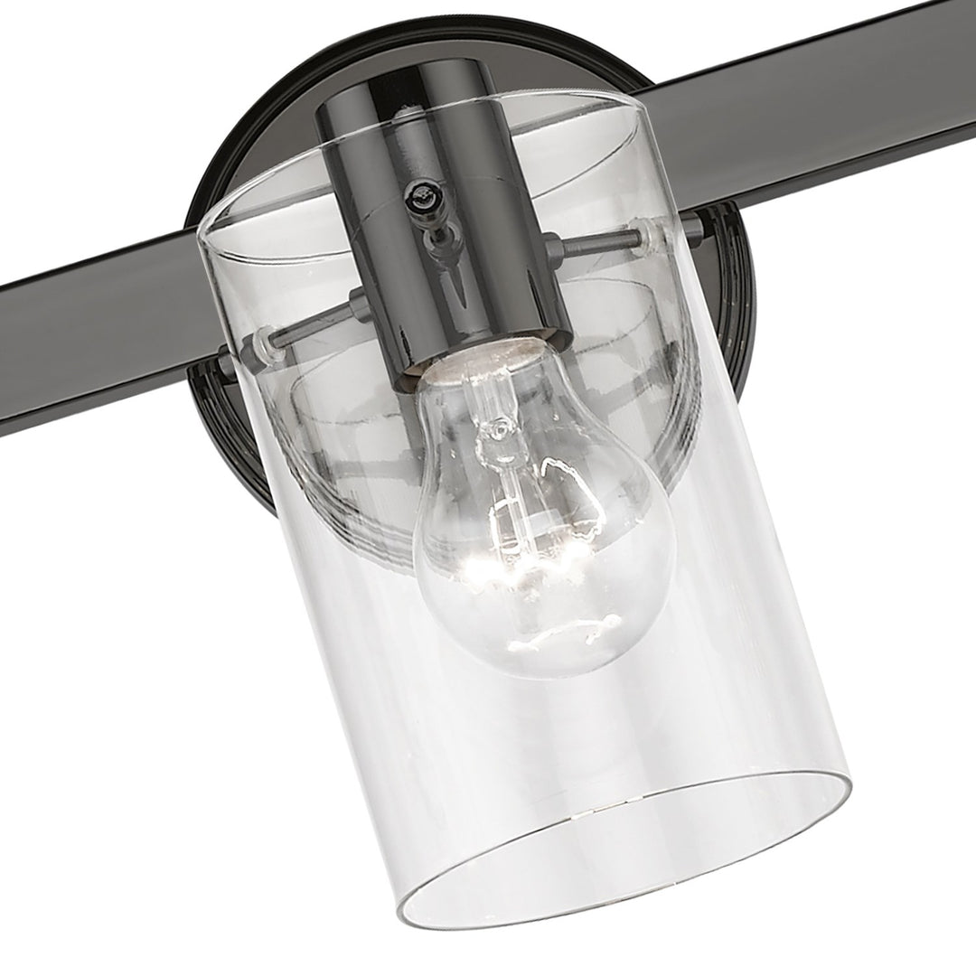 5 Light Black Chrome Vanity Sconce