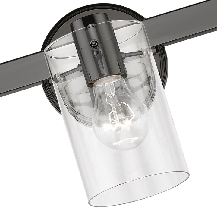 5 Light Black Chrome Vanity Sconce
