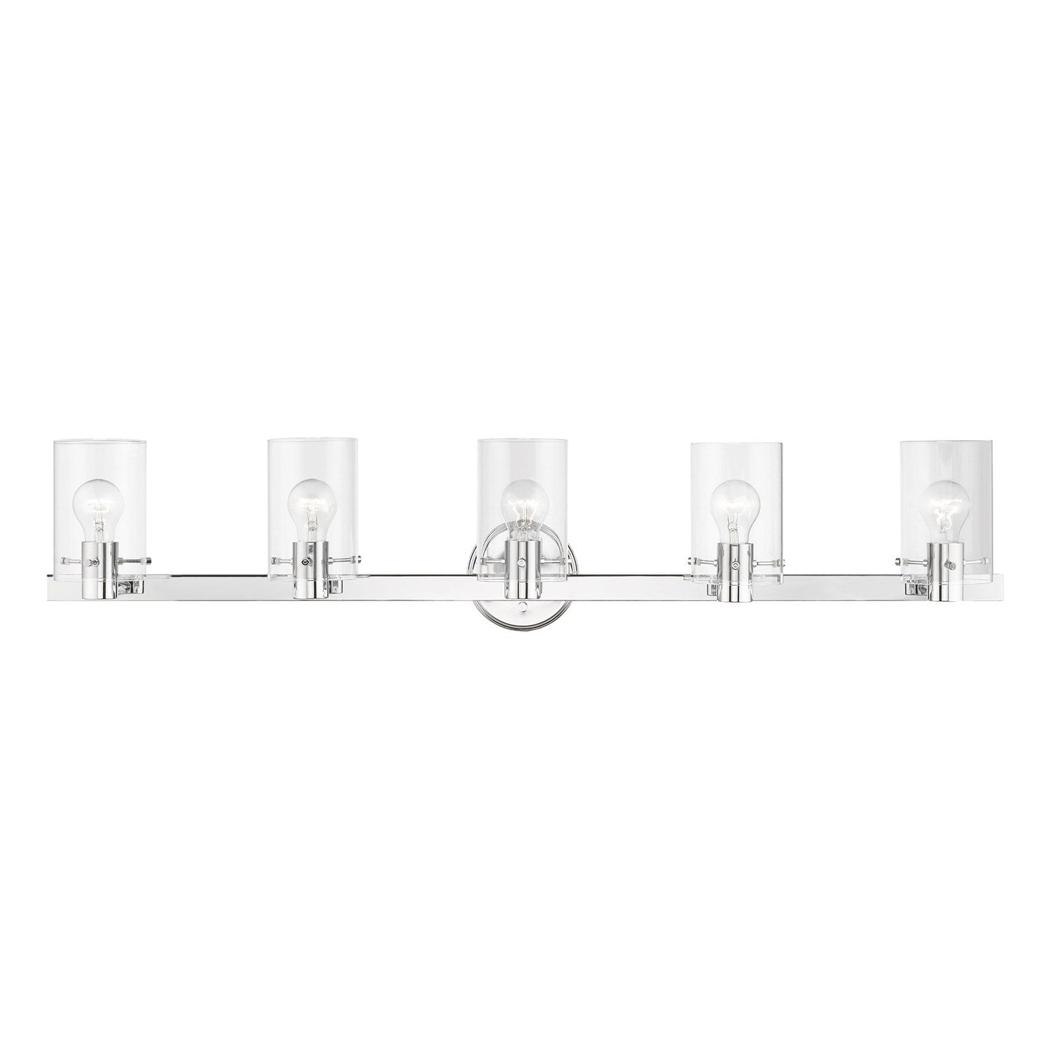 5 Light Polished Chrome Vanity Sconce by Livex Lighting