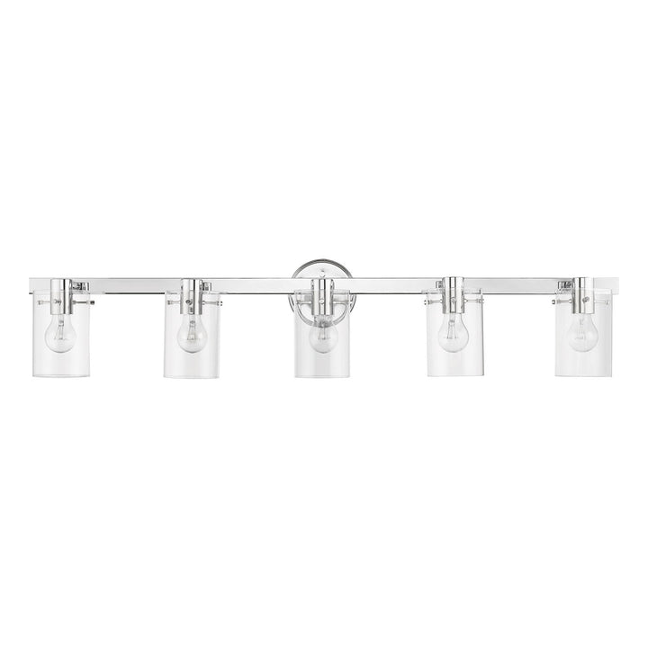 5 Light Polished Chrome Vanity Sconce