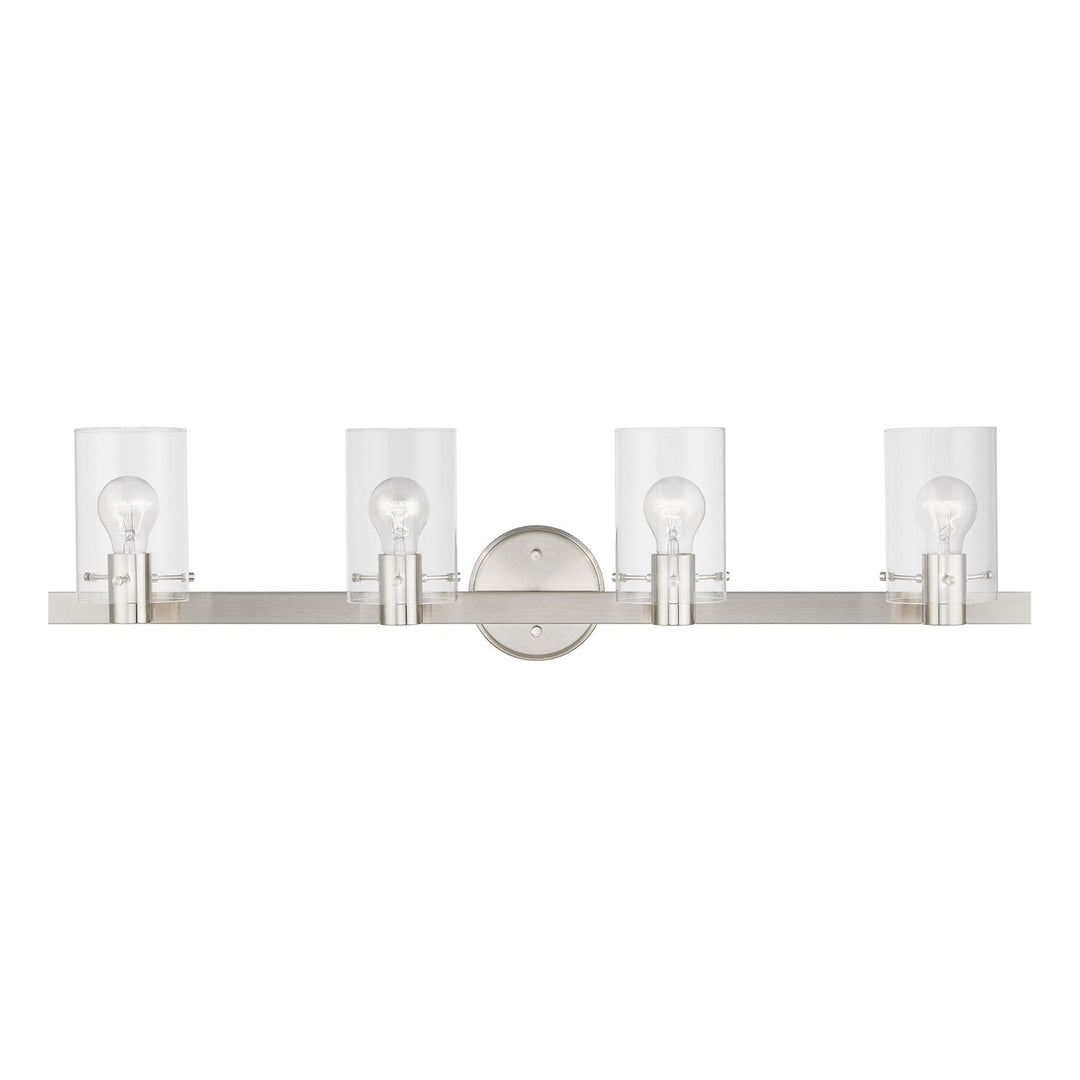 4 Light Brushed Nickel Vanity Sconce by Livex Lighting