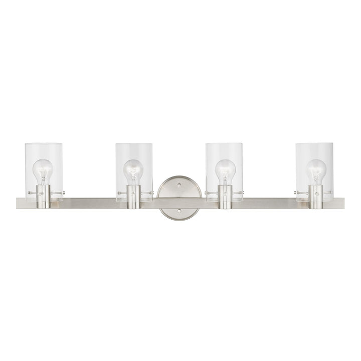 4 Light Brushed Nickel Vanity Sconce by Livex Lighting