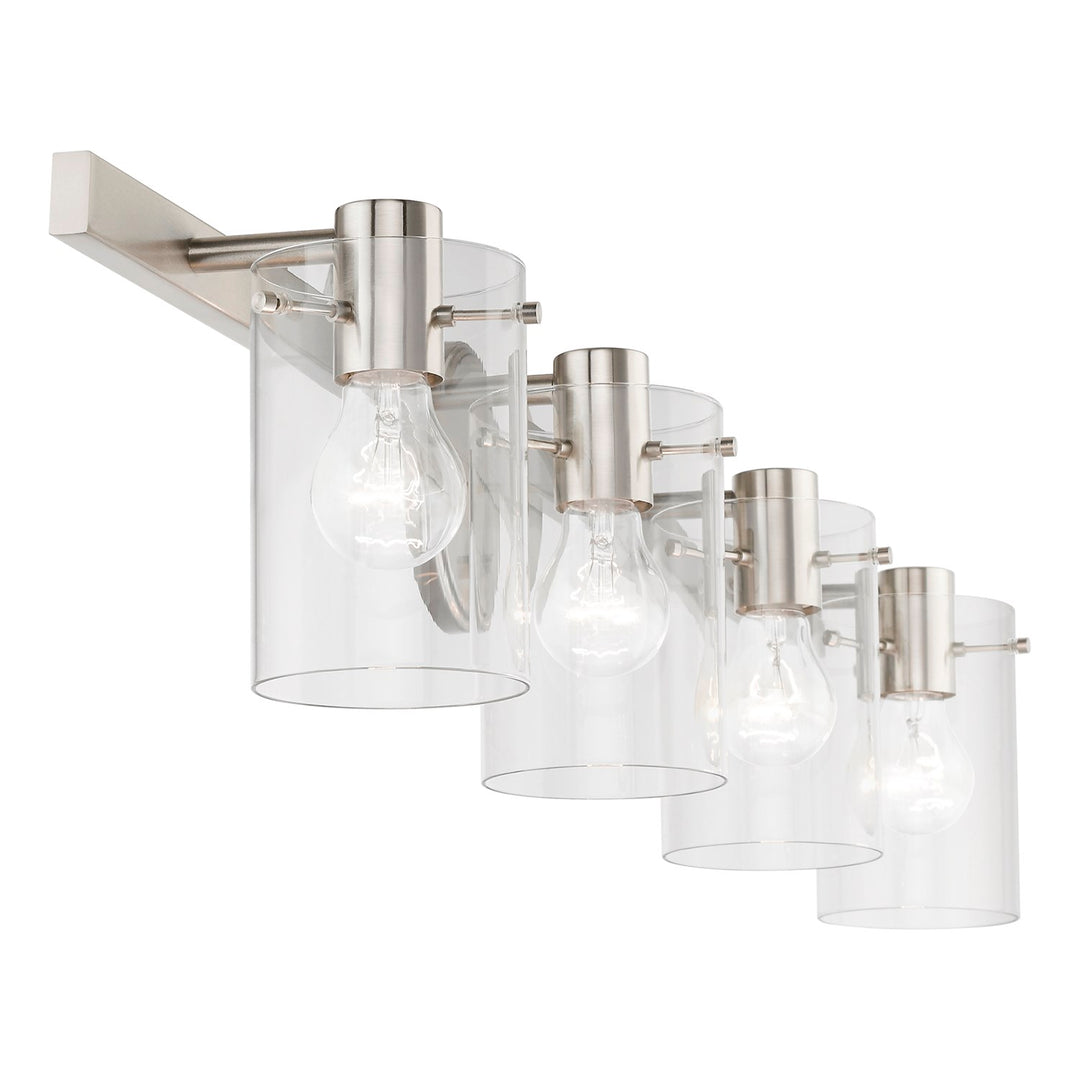 4 Light Brushed Nickel Vanity Sconce