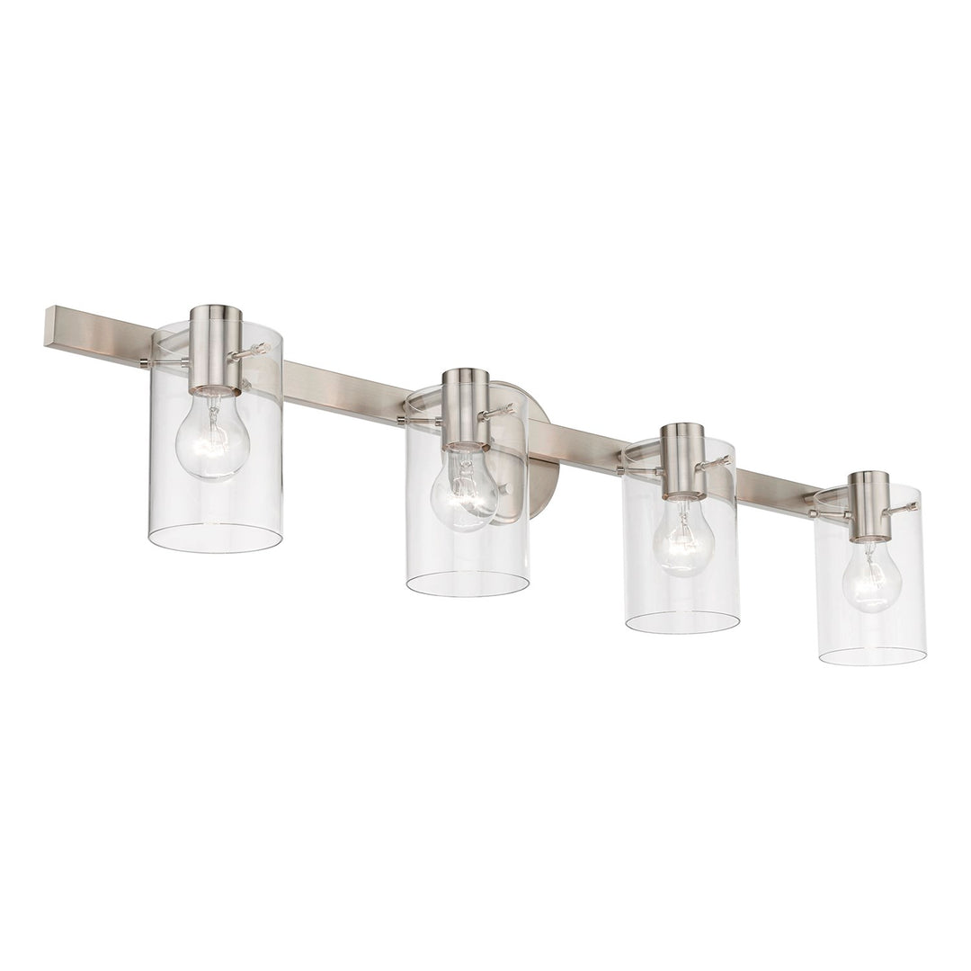 4 Light Brushed Nickel Vanity Sconce