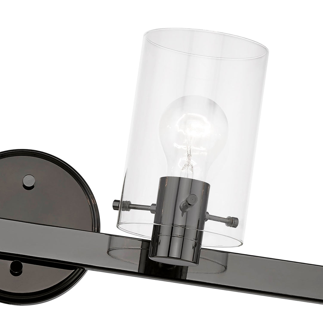 4 Light Black Chrome Vanity Sconce