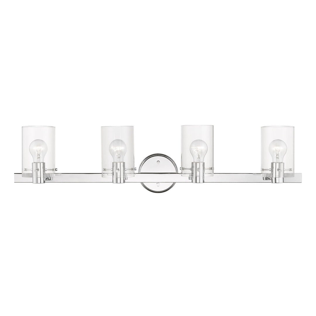 4 Light Polished Chrome Vanity Sconce by Livex Lighting