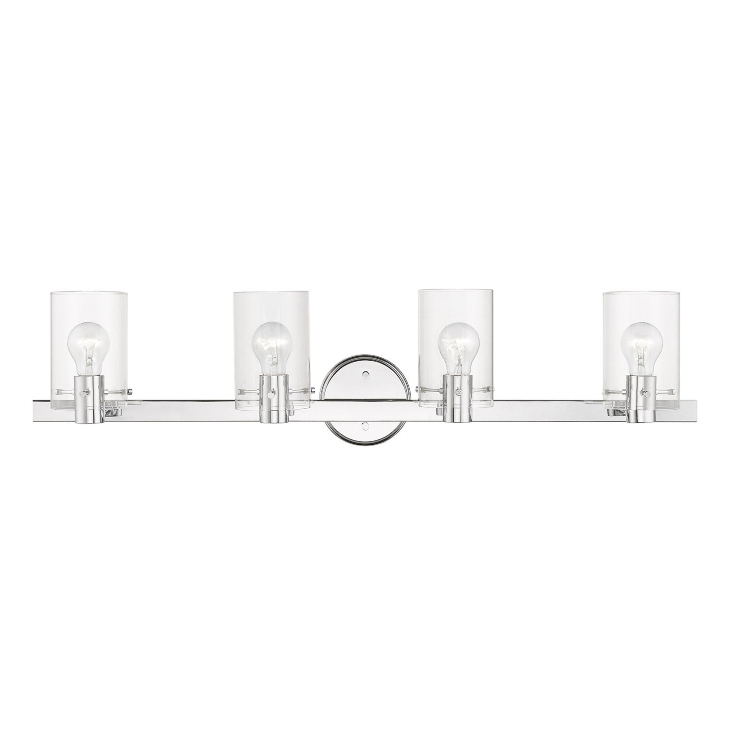 4 Light Polished Chrome Vanity Sconce by Livex Lighting