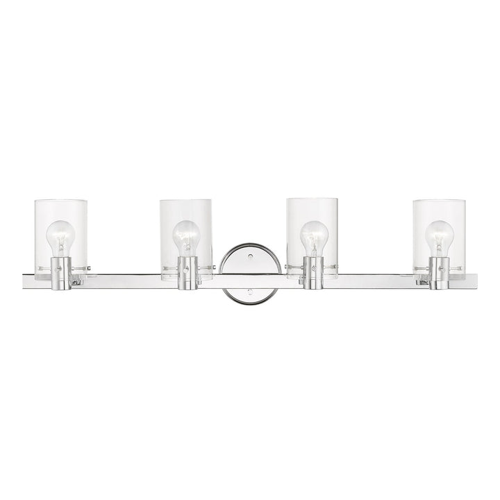 4 Light Polished Chrome Vanity Sconce by Livex Lighting