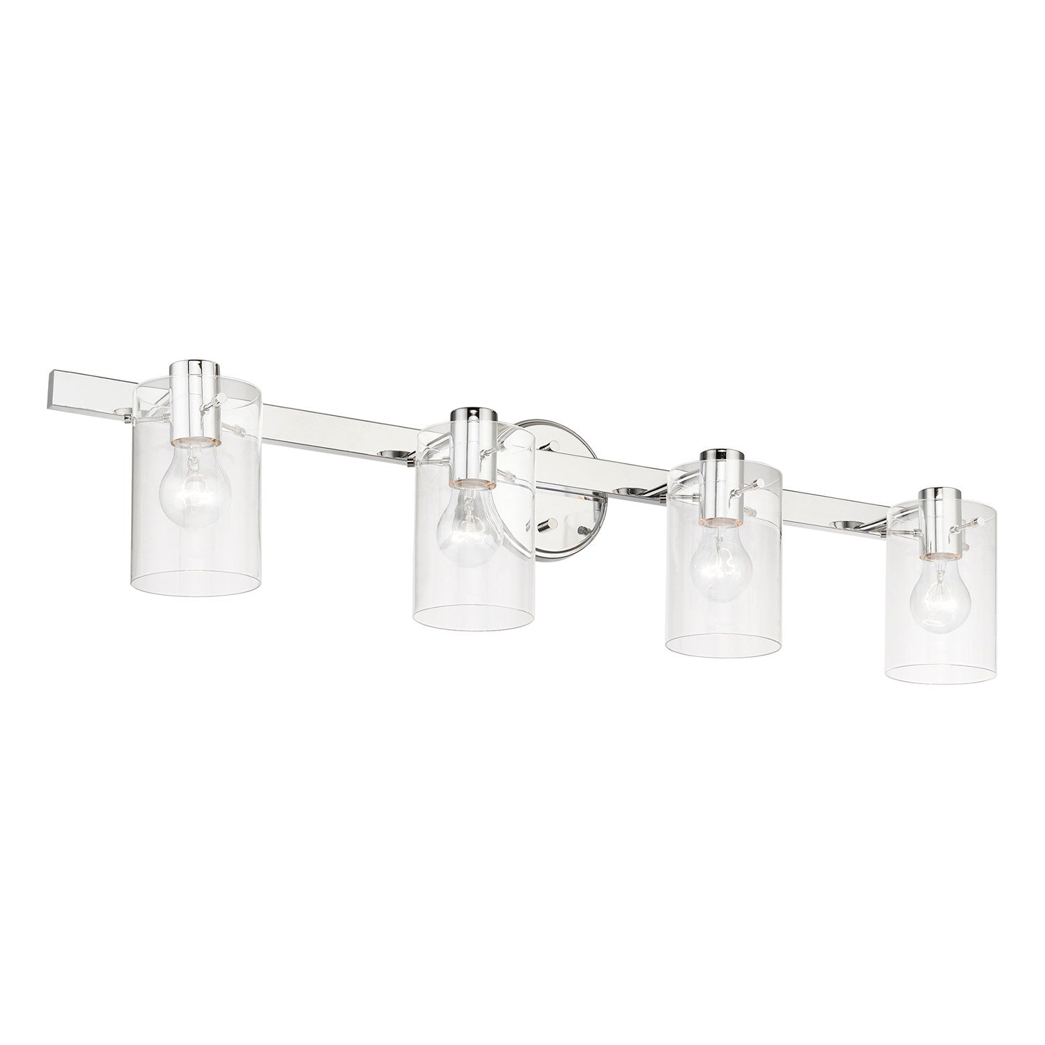 4 Light Polished Chrome Vanity Sconce