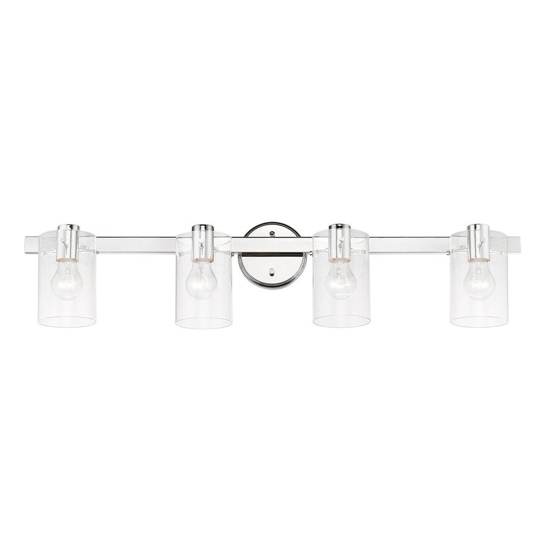 4 Light Polished Chrome Vanity Sconce
