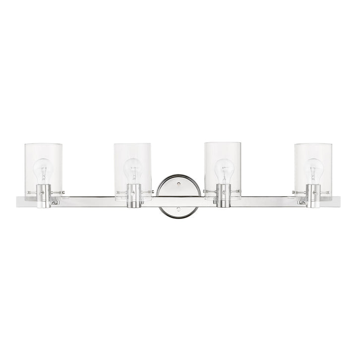 4 Light Polished Chrome Vanity Sconce