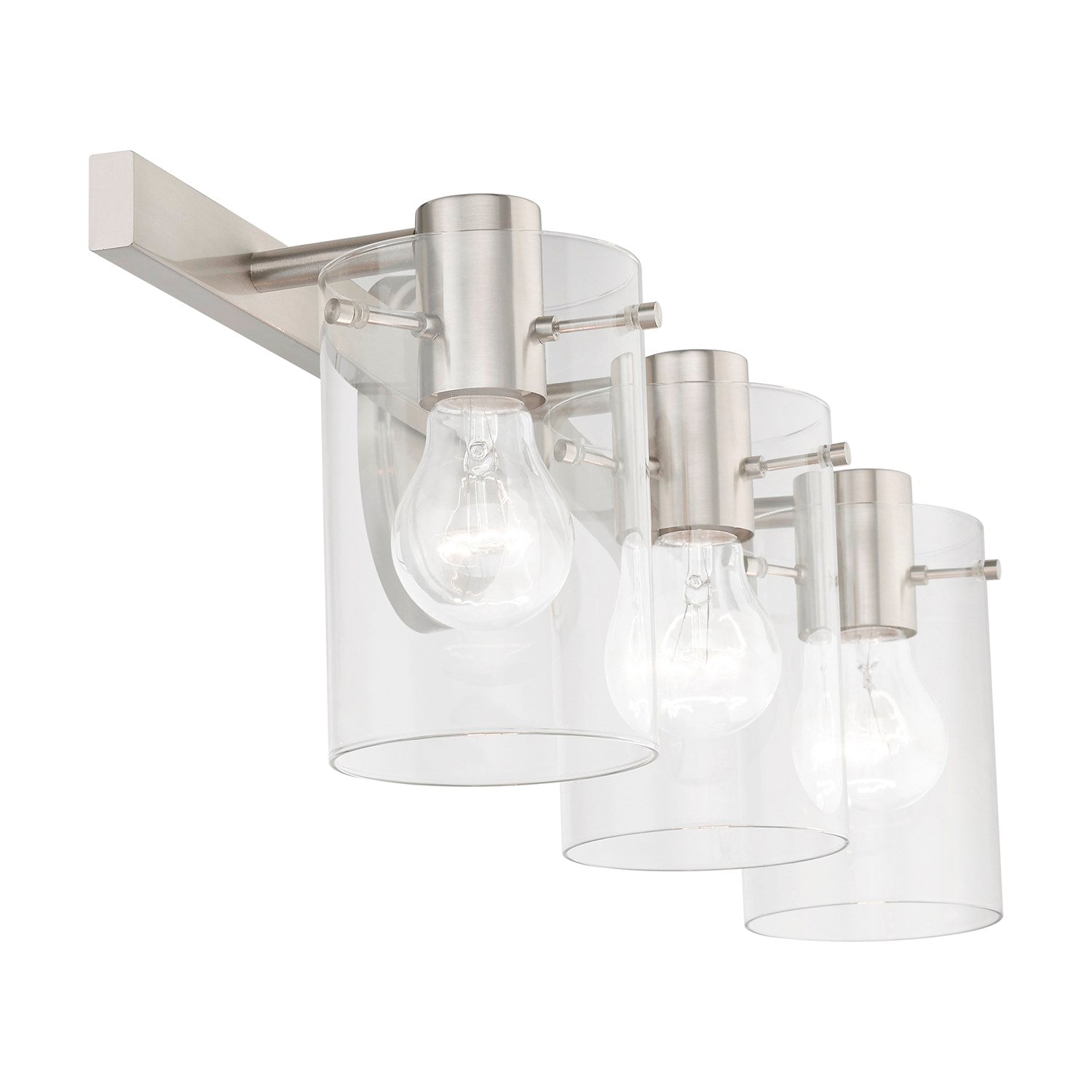 3 Light Brushed Nickel Vanity Sconce