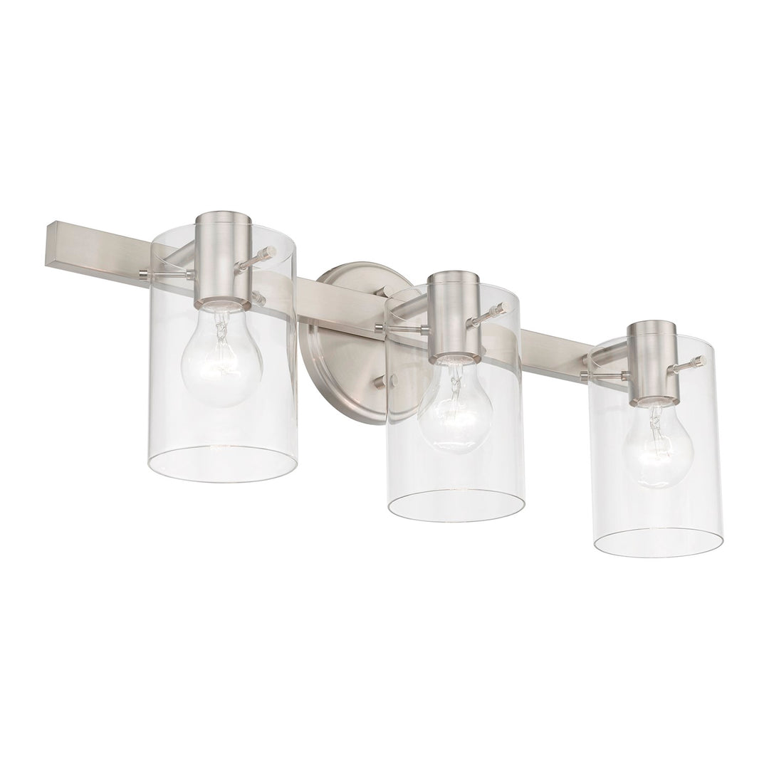 3 Light Brushed Nickel Vanity Sconce