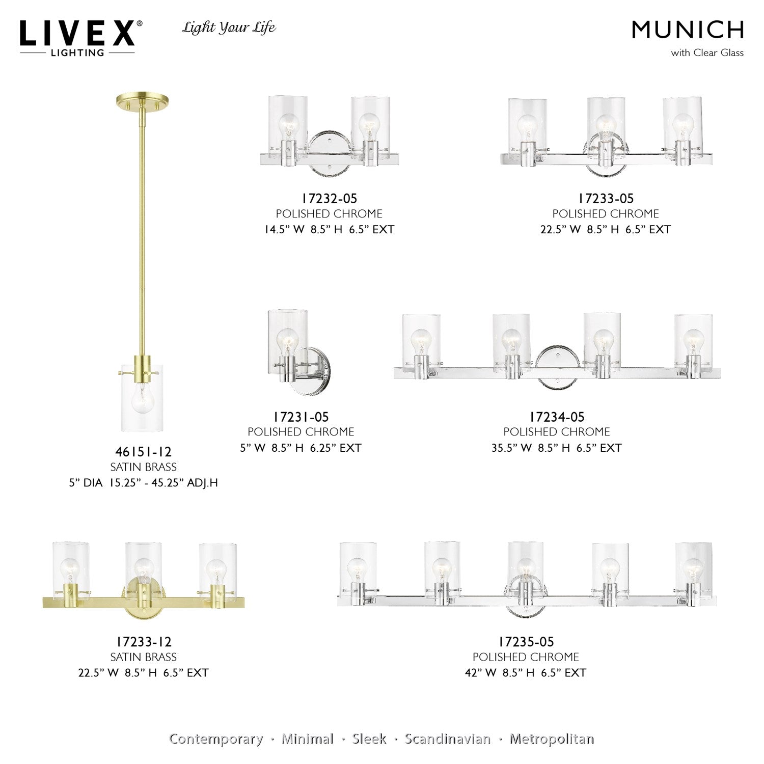 3 Light Satin Brass Vanity Sconce