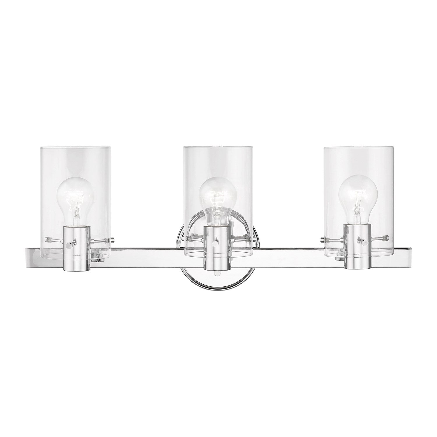 3 Light Polished Chrome Vanity Sconce by Livex Lighting