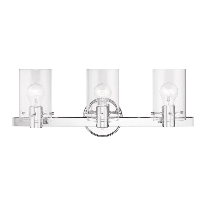 3 Light Polished Chrome Vanity Sconce by Livex Lighting