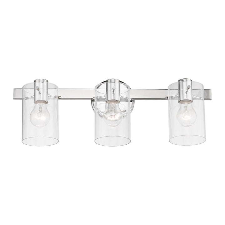 3 Light Polished Chrome Vanity Sconce