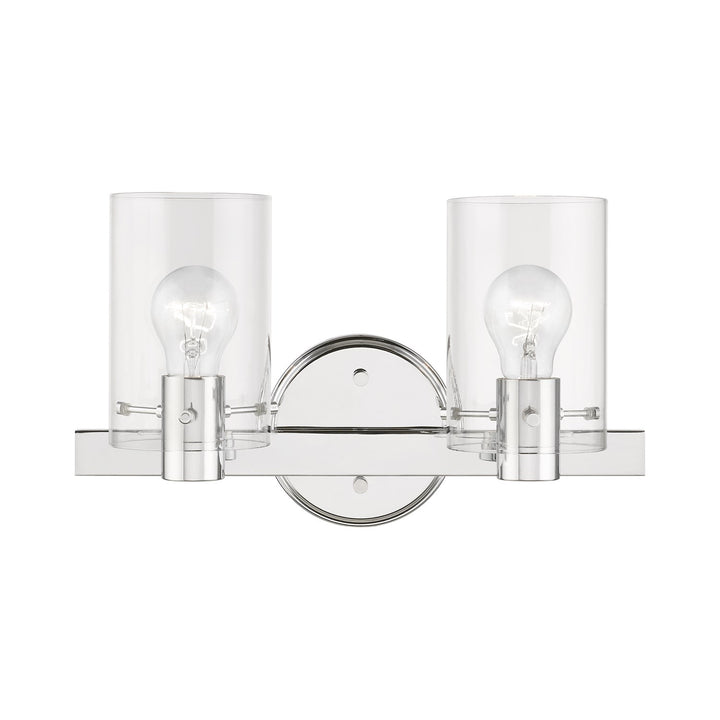 2 Light Polished Chrome Vanity Sconce by Livex Lighting