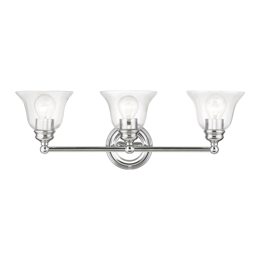 3 Light Polished Chrome Vanity Sconce by Livex Lighting