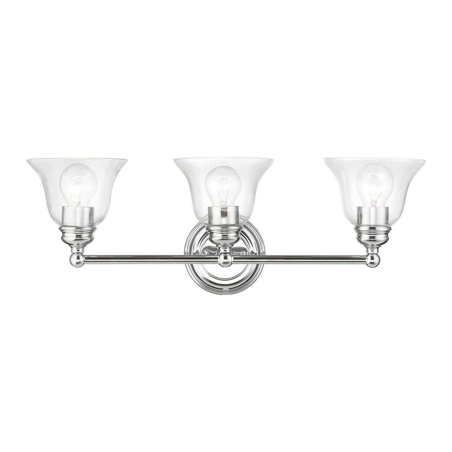 3 Light Polished Chrome Vanity Sconce by Livex Lighting